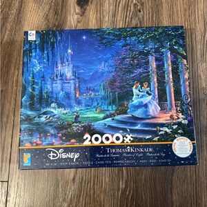 Disney Thomas Kinkade Enchanted Evening Puzzle - Blue and Green